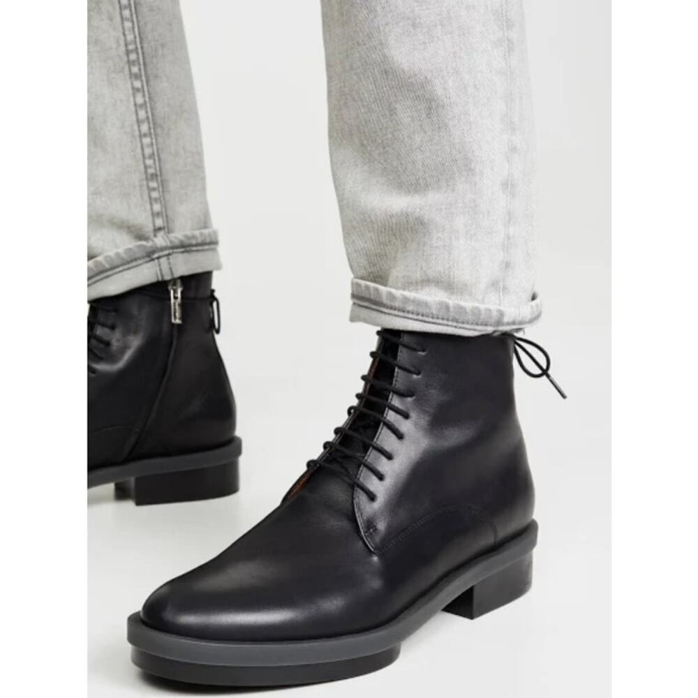 Clergerie Black Leather Radio Boot